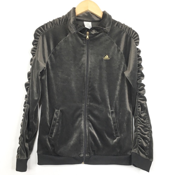 leather adidas sweatsuit